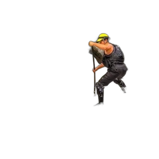 staff, weapon, robot, hat transparent PNG cut-out