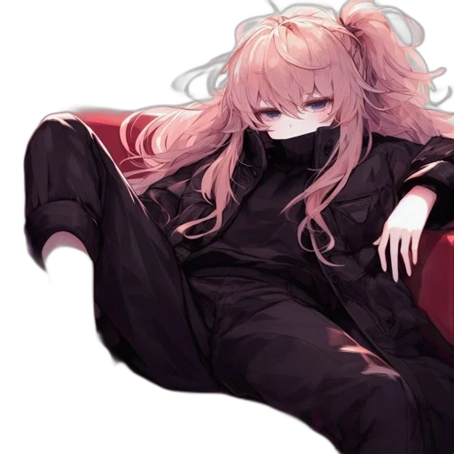jacket, creature, hair, furniture transparent PNG cut-out
