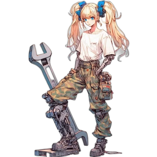 weapon, robot, staff, concept art transparent PNG cut-out