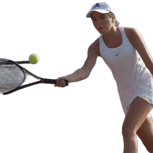 female, tennis, player, white transparent PNG cut-out