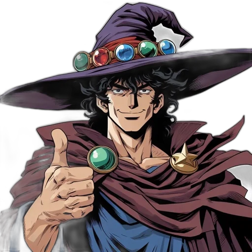 hat, staff, comic book art, concept art transparent PNG cut-out