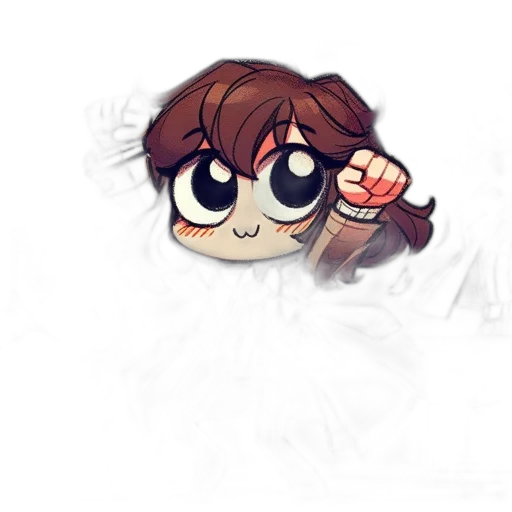 staff, hair, creature, weapon transparent PNG cut-out