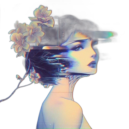 crown, flower, mask, face transparent PNG cut-out