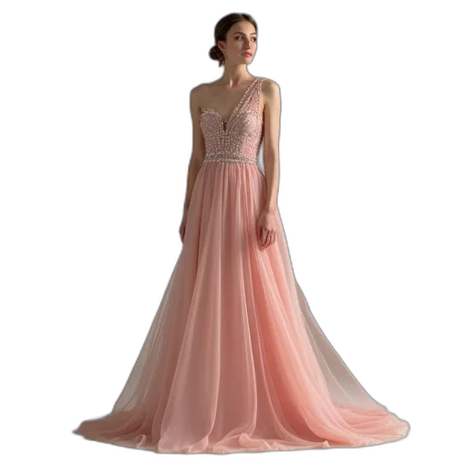 dress, pastel, line, one transparent PNG cut-out