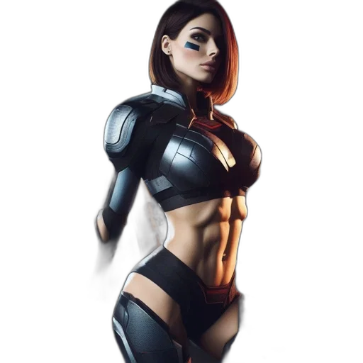 robot, dress, weapon, concept art transparent PNG cut-out