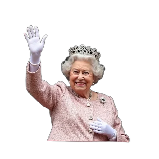 crown, hat, dress, staff transparent PNG cut-out