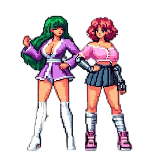 jacket, pixel art, vaporwave, concept art transparent PNG cut-out