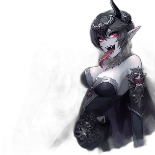 dragon, dress, mask, staff transparent PNG cut-out
