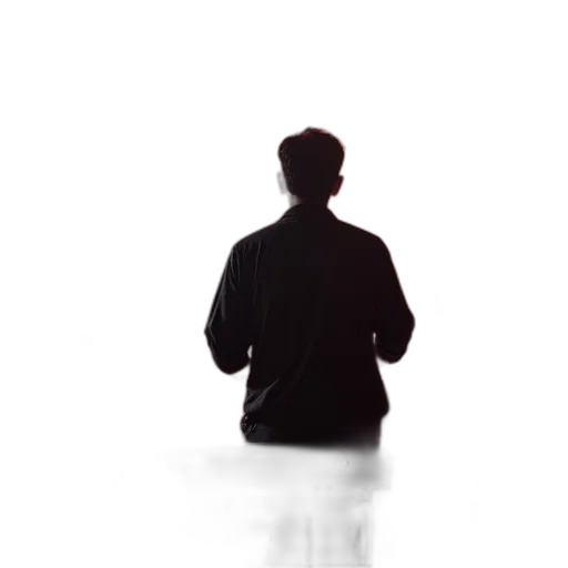 jacket, staff, face, robot transparent PNG cut-out
