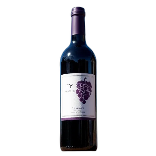 bottle, 3d render, caton, wine transparent PNG cut-out
