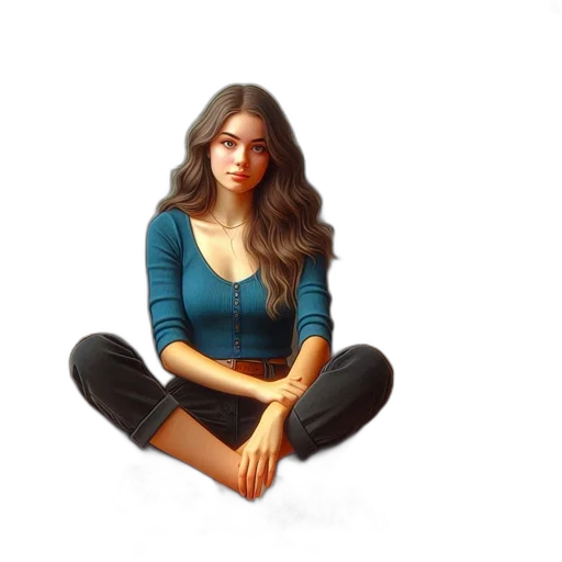 face, photorealistic, pixel art, concept art transparent PNG cut-out