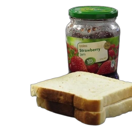 food, sandwich, butter, strawberry transparent PNG cut-out
