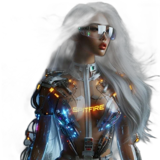 robot, cyberpunk, concept art, comic book art transparent PNG cut-out