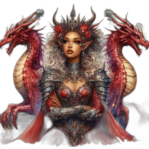 dragon, fantasy art, concept art, pixel art transparent PNG cut-out