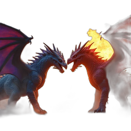 dragon, concept art, fantasy art, pixel art transparent PNG cut-out