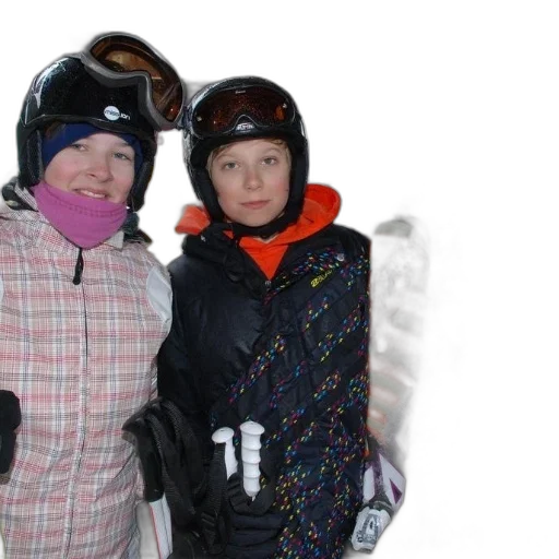 three, people, ski, gear transparent PNG cut-out