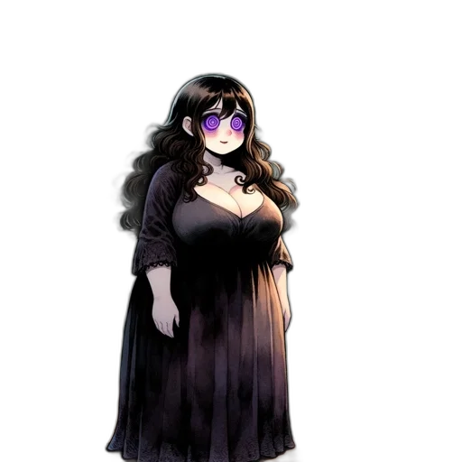 dress, staff, concept art, fantasy art transparent PNG cut-out