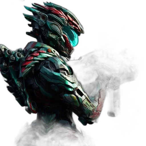dragon, robot, mask, creature transparent PNG cut-out