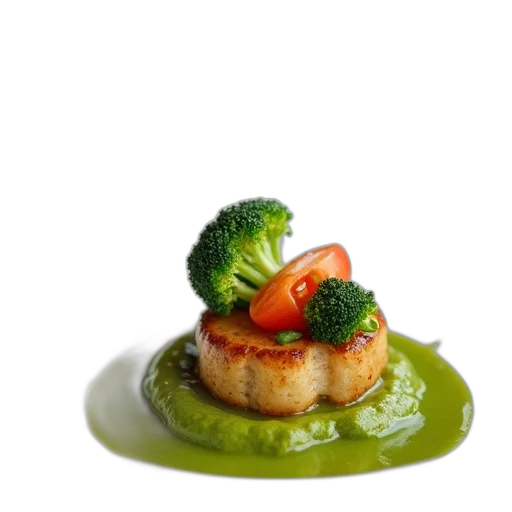 food, photorealistic, 3d render, plate transparent PNG cut-out