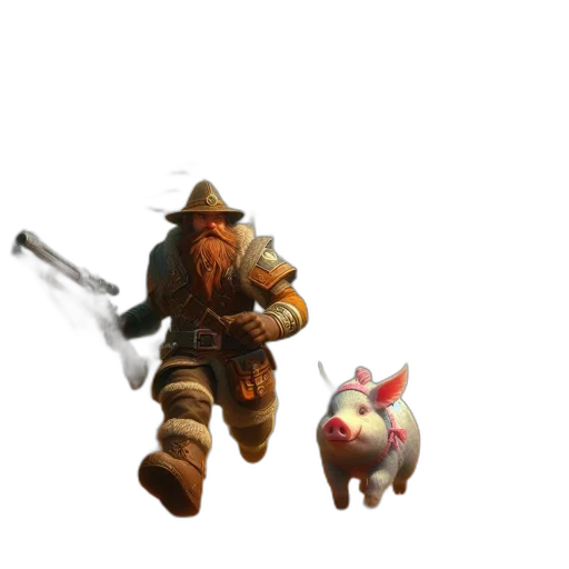 weapon, animal, staff, creature transparent PNG cut-out
