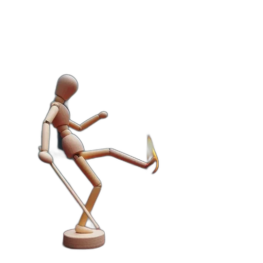 staff, furniture, robot, 3d render transparent PNG cut-out