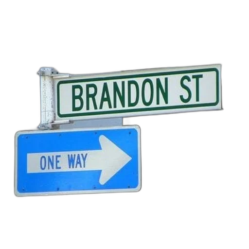 3d render, city street, street, sign transparent PNG cut-out