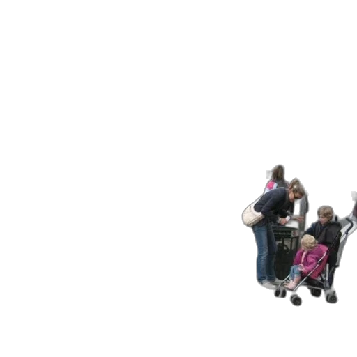 staff, jacket, umbrella, robot transparent PNG cut-out