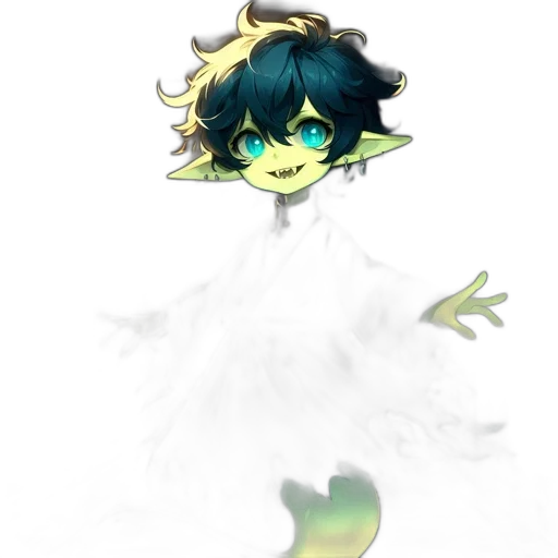creature, dragon, mask, staff transparent PNG cut-out