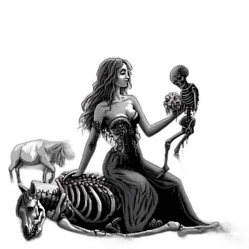 dress, creature, jewelry, animal transparent PNG cut-out