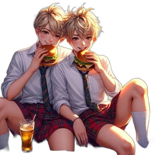 food, concept art, anime, pixel art transparent PNG cut-out