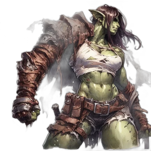 concept art, fantasy art, comic book art, watercolor transparent PNG cut-out