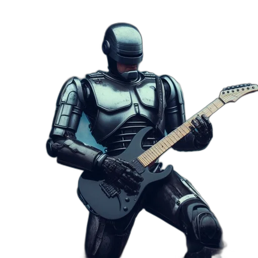 robot, concept art, 3d render, comic book art transparent PNG cut-out