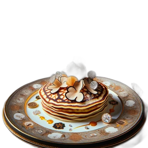 food, jewelry, 3d render, photorealistic transparent PNG cut-out