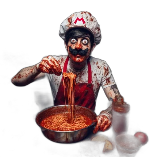 food, staff, mask, face transparent PNG cut-out