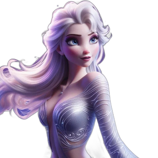 dress, fantasy art, concept art, 3d render transparent PNG cut-out