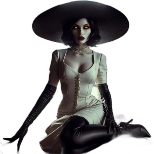 hat, dress, staff, mask transparent PNG cut-out
