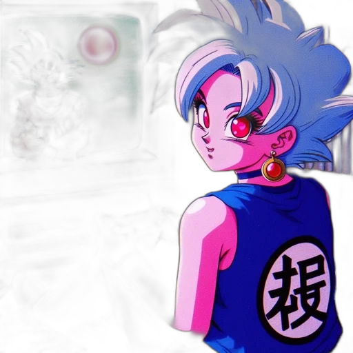 concept art, anime, vaporwave, cartoon transparent PNG cut-out