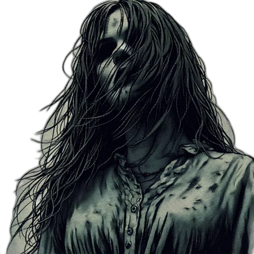 hair, face, creature, mask transparent PNG cut-out