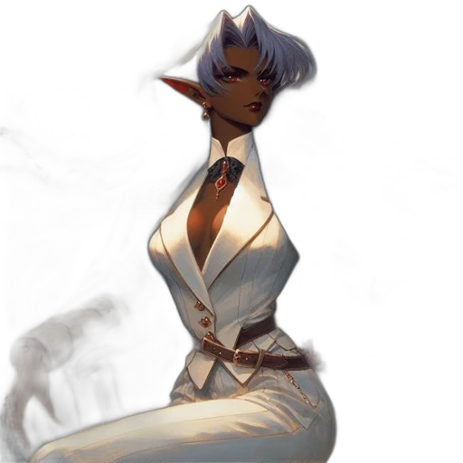 dress, staff, concept art, fantasy art transparent PNG cut-out