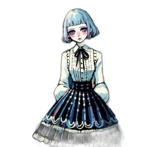 dress, staff, creature, jacket transparent PNG cut-out