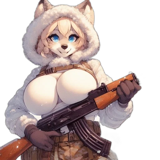 weapon, staff, animal, jacket transparent PNG cut-out