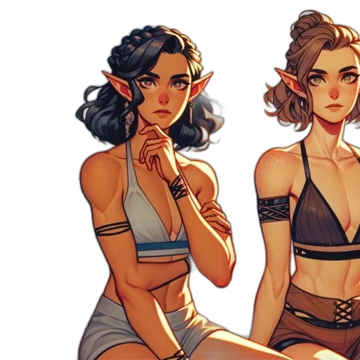 concept art, fantasy art, comic book art, pixel art transparent PNG cut-out