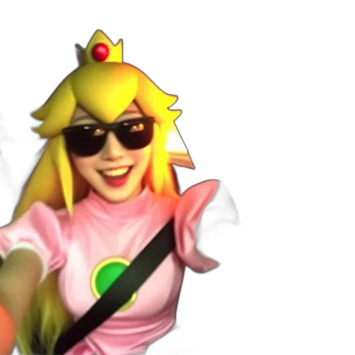 3d render, vaporwave, concept art, person transparent PNG cut-out