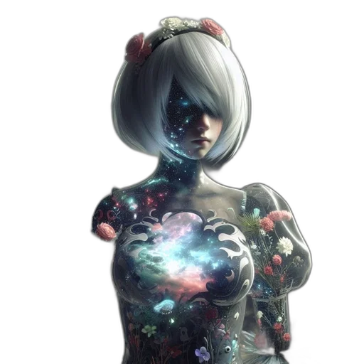 robot, dress, face, mask transparent PNG cut-out