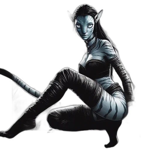 mask, creature, staff, comic book art transparent PNG cut-out