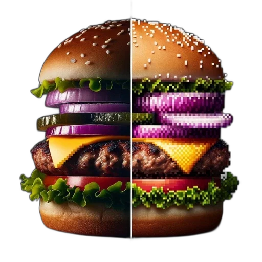 food, animal, photorealistic, 3d render transparent PNG cut-out
