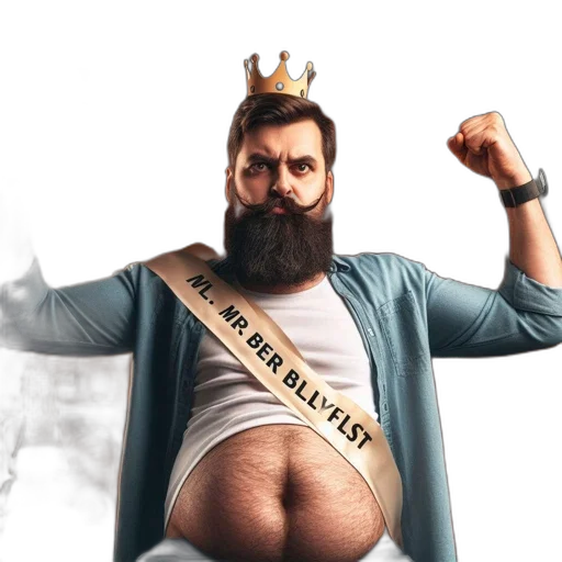 crown, concept art, 3d render, man transparent PNG cut-out