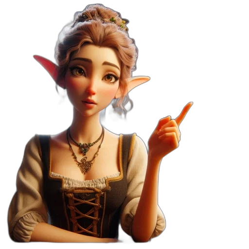 staff, jewelry, face, dress transparent PNG cut-out