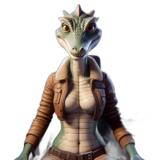 dragon, creature, animal, jacket transparent PNG cut-out