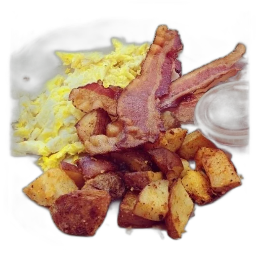 food, photorealistic, 3d render, plate transparent PNG cut-out